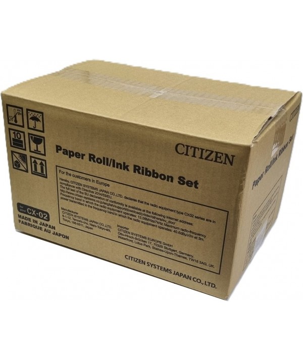 Citizen CX-02 15x20cm(6x8) Kağıt & Ribbon (2x200 yaprak) Orijinal Citizen CX-02 15x20cm(6x8) Kağıt & Ribbon (2x200 yaprak) Orijinal